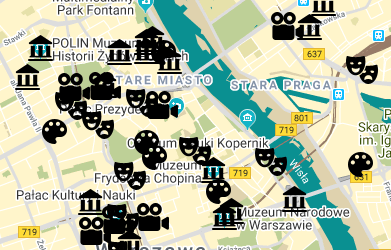 Warsaw Cultural Map - image